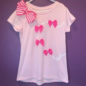 JoJo Siwa girls bow shirt